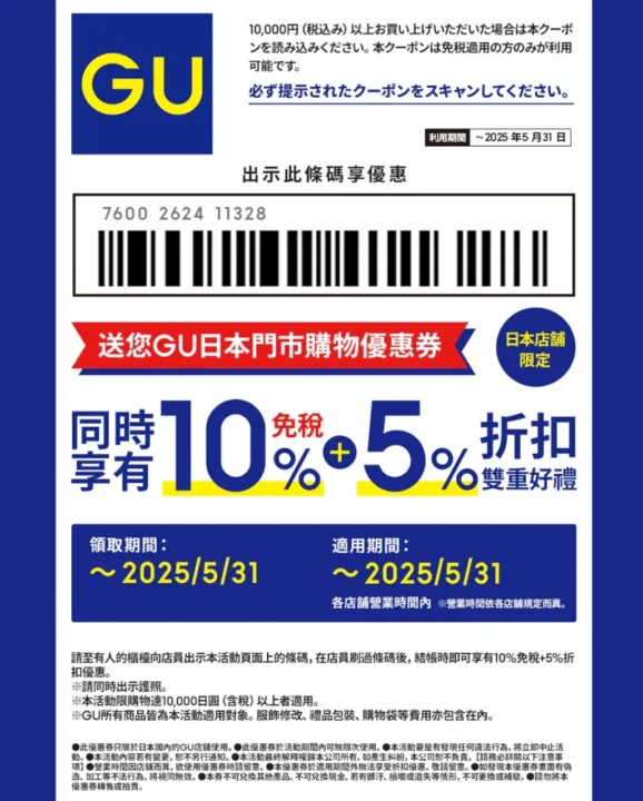 GU 門店形象照