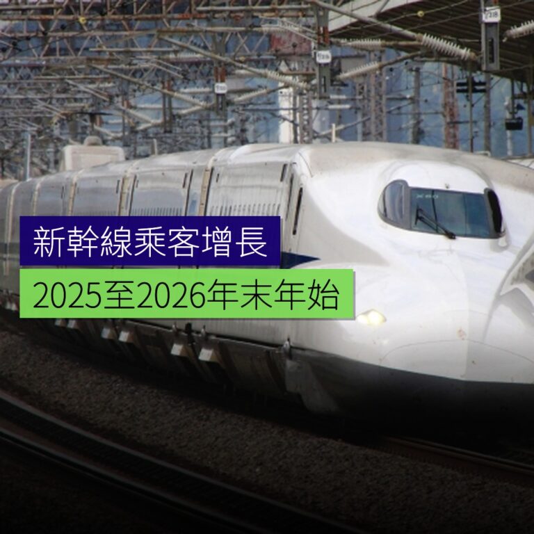 2025-2026年末年始新幹線乘客增長 2025-2026年末年始新幹線乘客增長