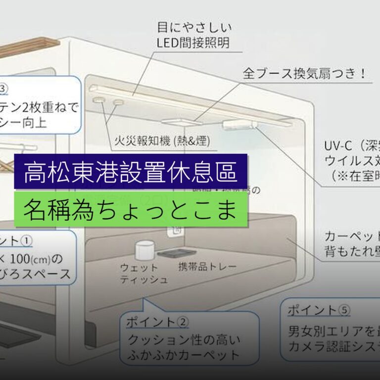 高松東港設置休息區ちょっとこま 高松東港設置休息區ちょっとこま