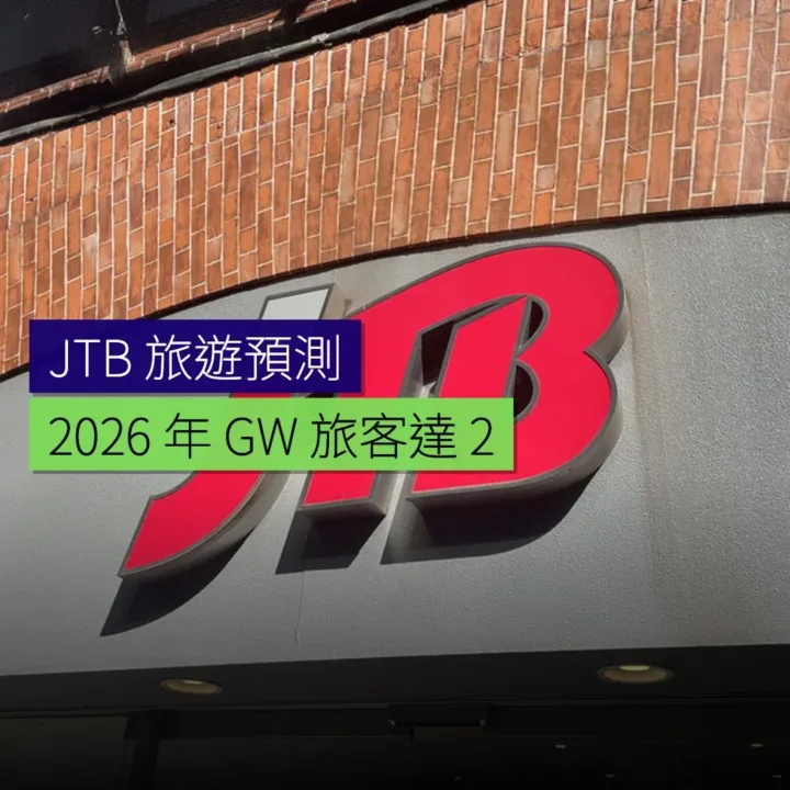 JTB 預測 2026 年 GW 旅客達 2,447 萬人 JTB 預測 2026 年 GW 旅客達 2,447 萬人