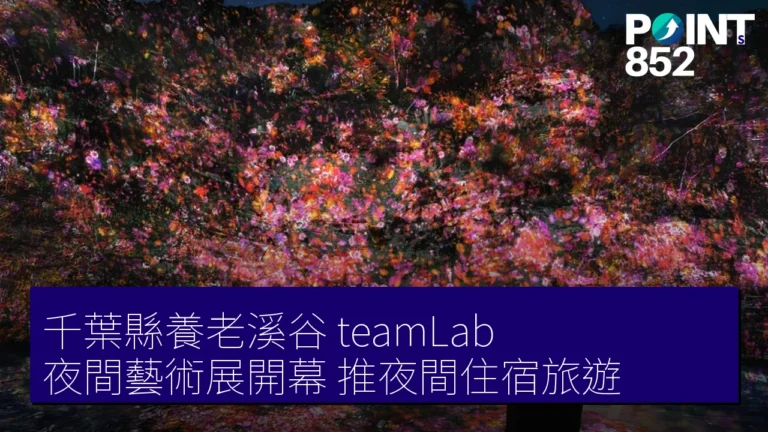 千葉縣養老溪谷 teamLab 夜間藝術展開幕 推夜間住宿旅遊
