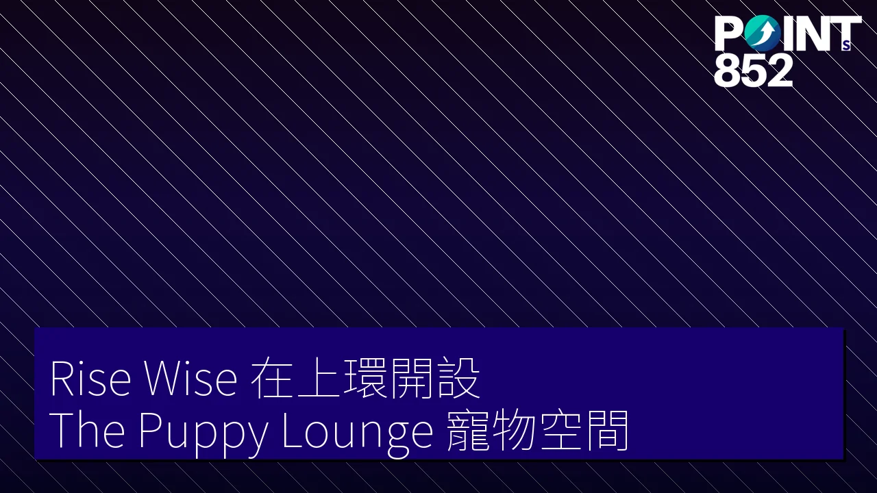 Rise Wise 在上環開設 The Puppy Lounge 寵物空間