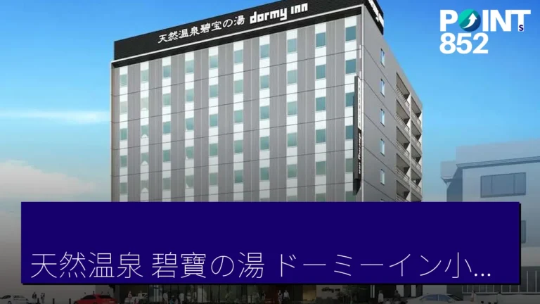 天然温泉 碧寶の湯 ドーミーイン小松7月3日開業，設施配備全新客房和大浴場