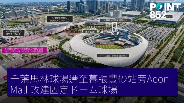 千葉馬林球場遷至幕張豐砂站旁Aeon Mall 改建固定ドーム球場
