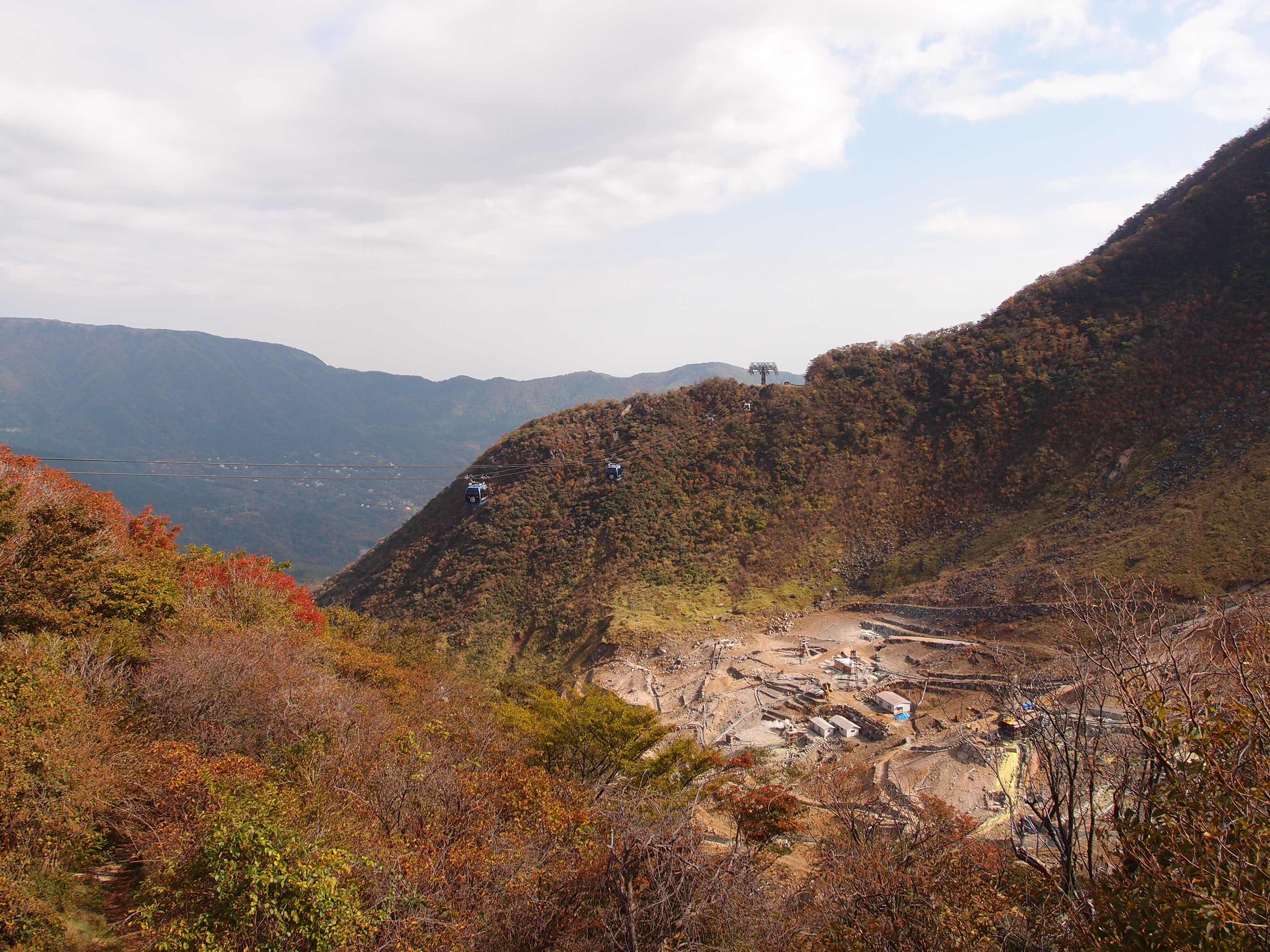 箱根大涌谷噴煙地形