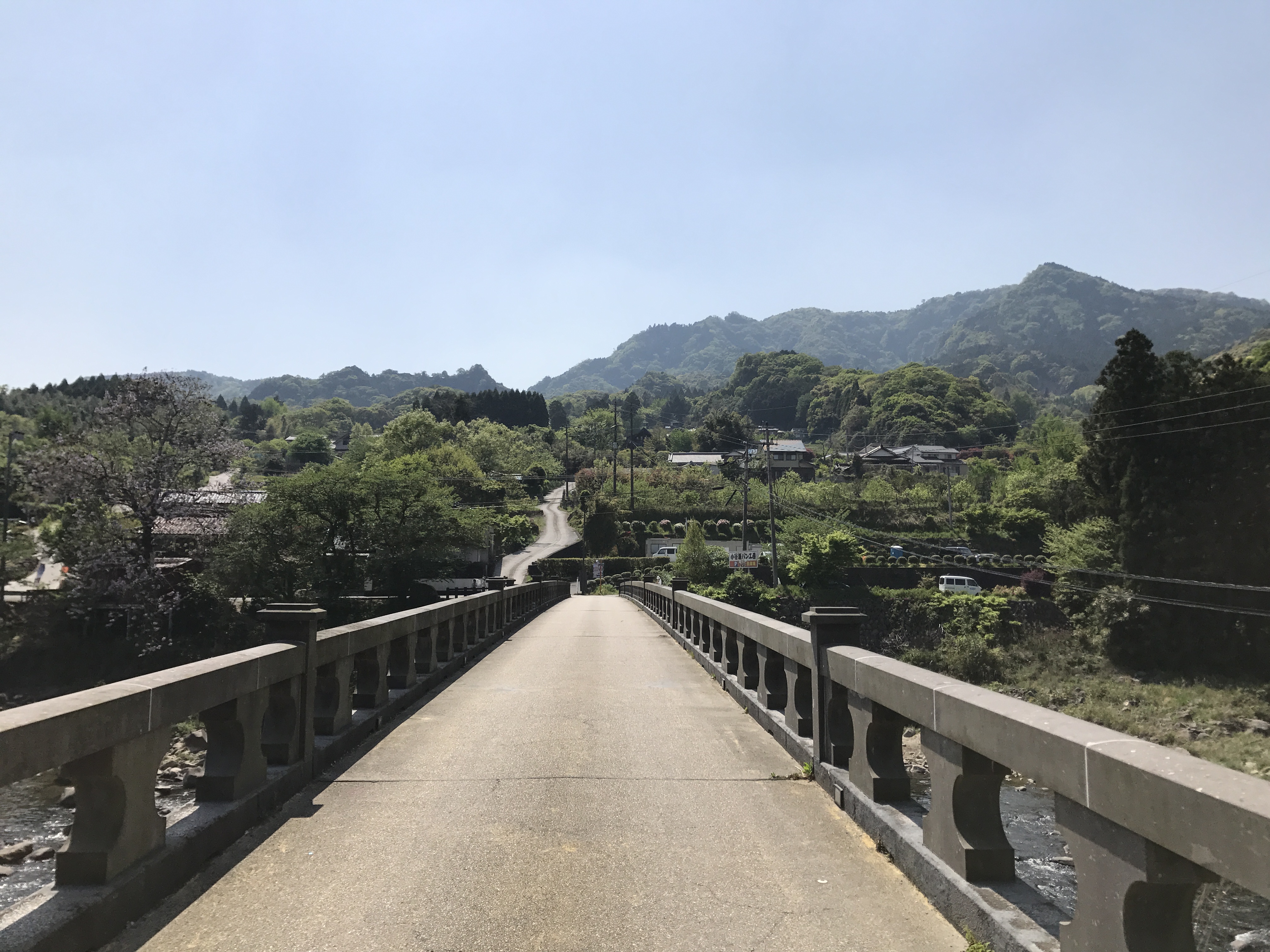 耶馬溪橋石造拱圈近景