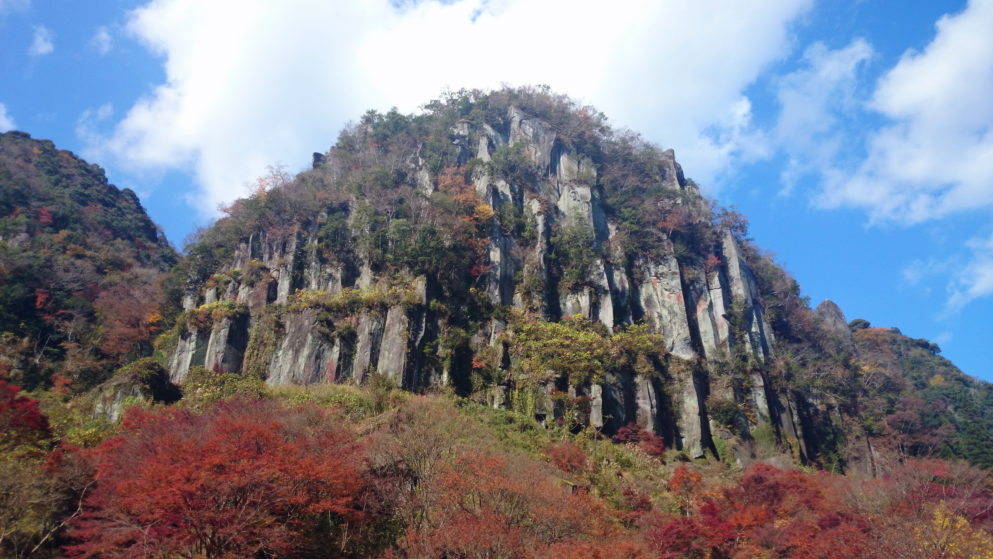 耶馬溪群猿山的奇岩景觀