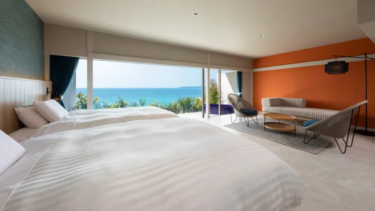 Hotel 西長門 Resort 客房眺望海景