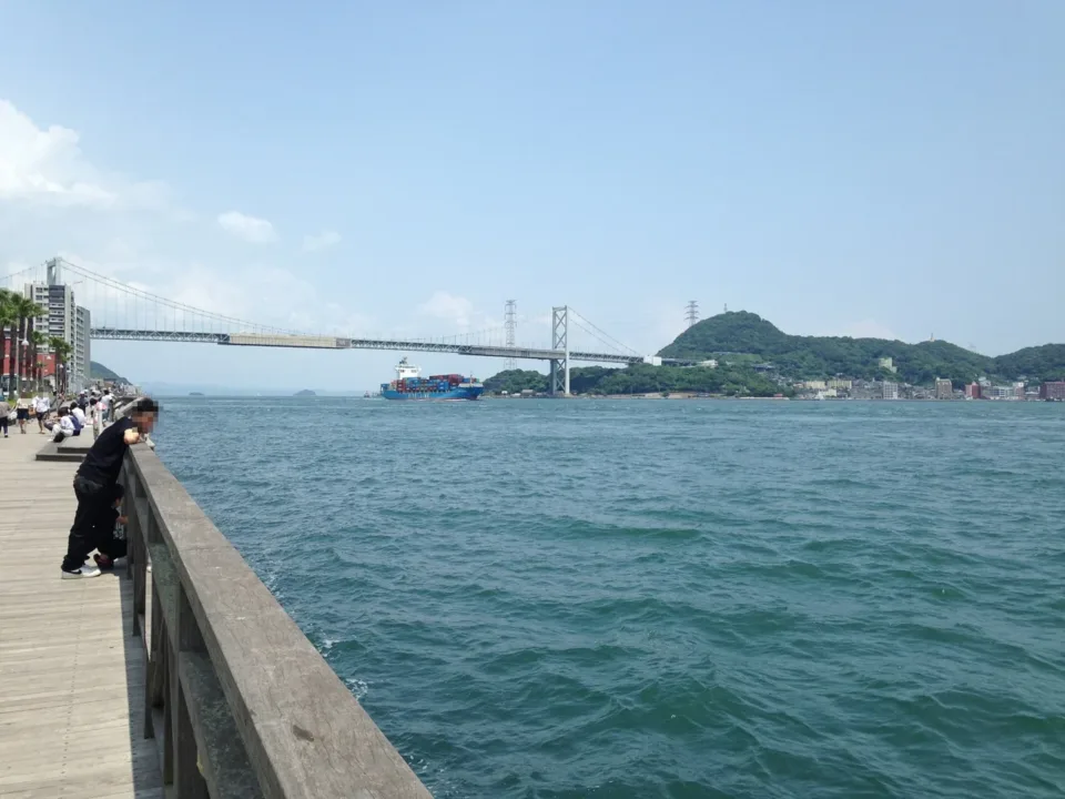 下関唐戸市場眺望關門海峽與關門橋