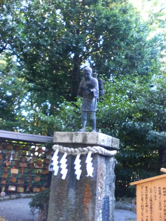 報德二宮神社境內的二宮尊德銅像