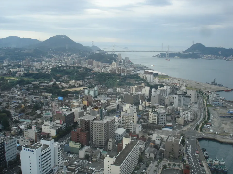 下関市區與關門海峽