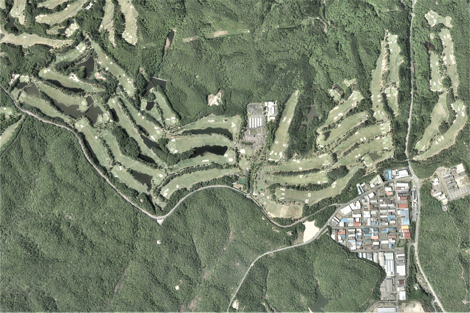 高爾夫球場空拍(示意圖)
