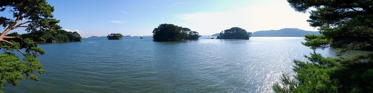 松島灣一帶風光(圓通院所在的松島)