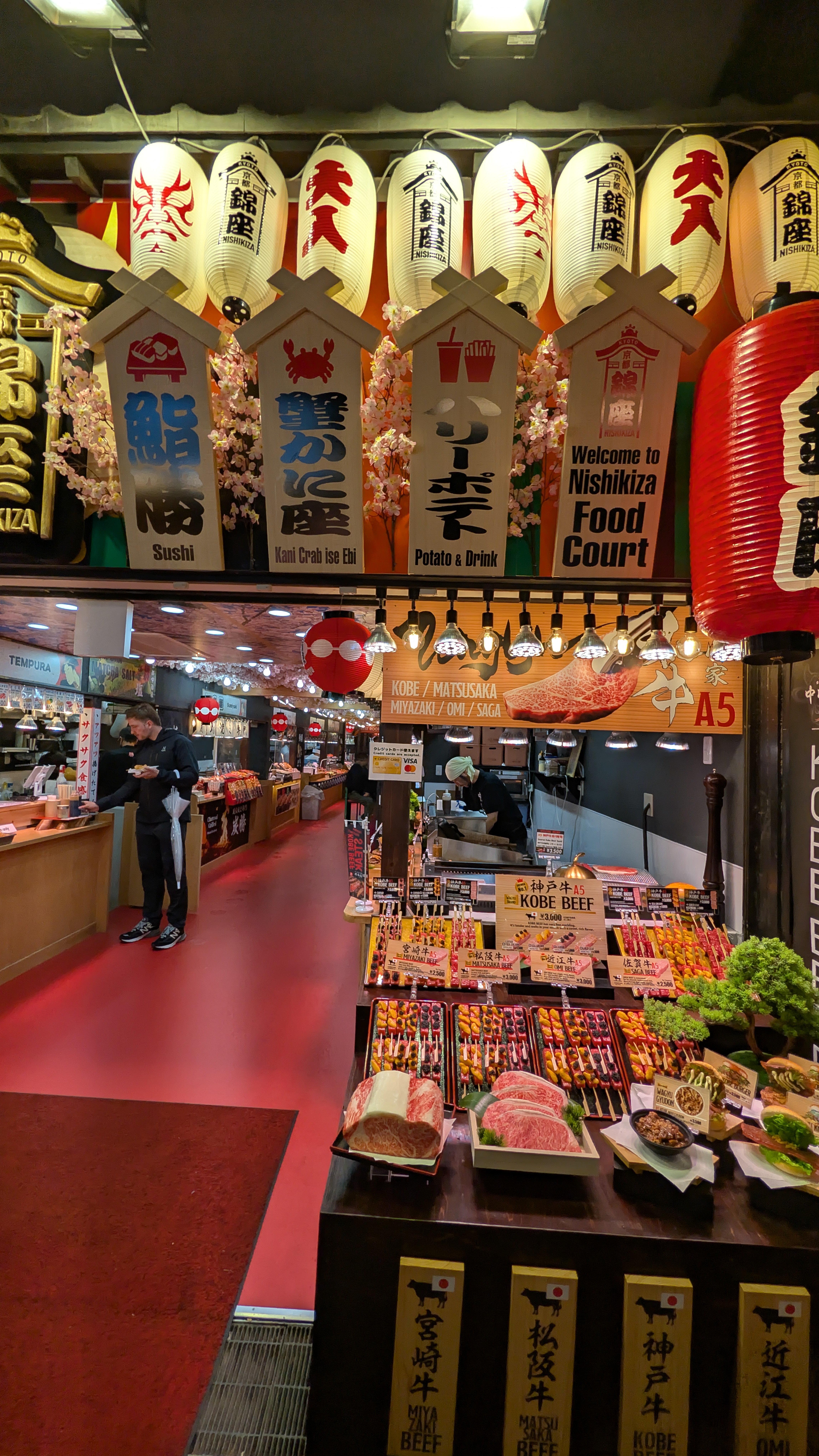 京都錦市場店鋪陳列