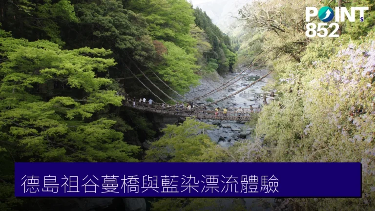 德島祖谷蔓橋與祕境體驗：日本三大奇橋、阿波藍染與吉野川漂流
