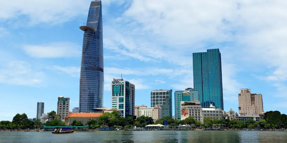 胡志明市天際線全景