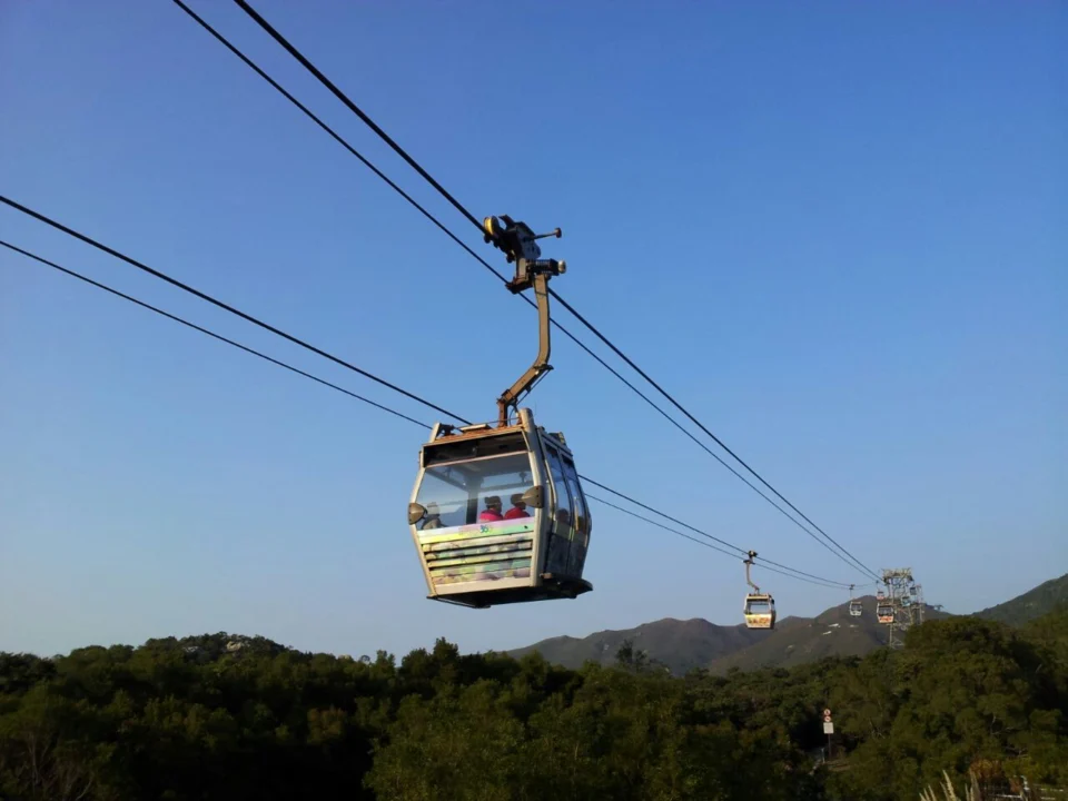 纜車俯瞰大嶼山景色
