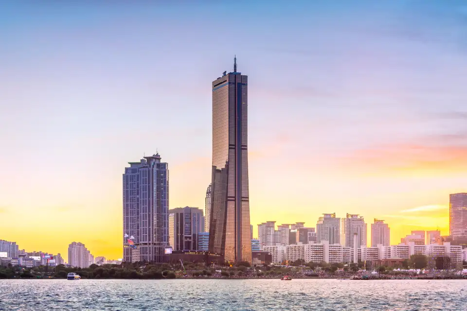 63大廈展望台俯瞰漢江景色
